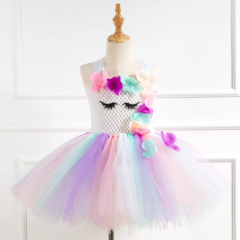Лидер продаж 2020 года Vestidos Mujer Trolls Новинка Газовое платье принцессы с цветочным