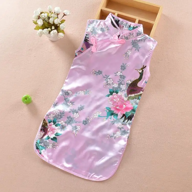 

Red Qipao Novelty Sexy Girl Cheongsam ELEGANT Evening Party Dress Vestidso Mandarin Collar Print Chinese Traditional Dress