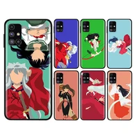 cute anime inuyasha sesshoumaru for samsung note 20 10 9 8 ultra lite plus pro f62 m62 m60 m40 m31s m21 m20 m10s phone case
