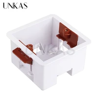 unkas dry lining box for gypsum board drywall plasterboad 46mm depth wall switch socket 86mm 146mm cassette