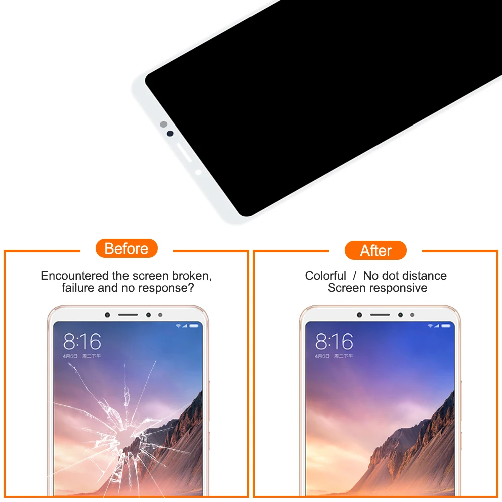 Для 6," Xiao mi Max 3 mi Max 3 ЖК-дисплей mi Max3 ЖК-экран рамка+ сенсорный экран панель дигитайзер сборка Замена