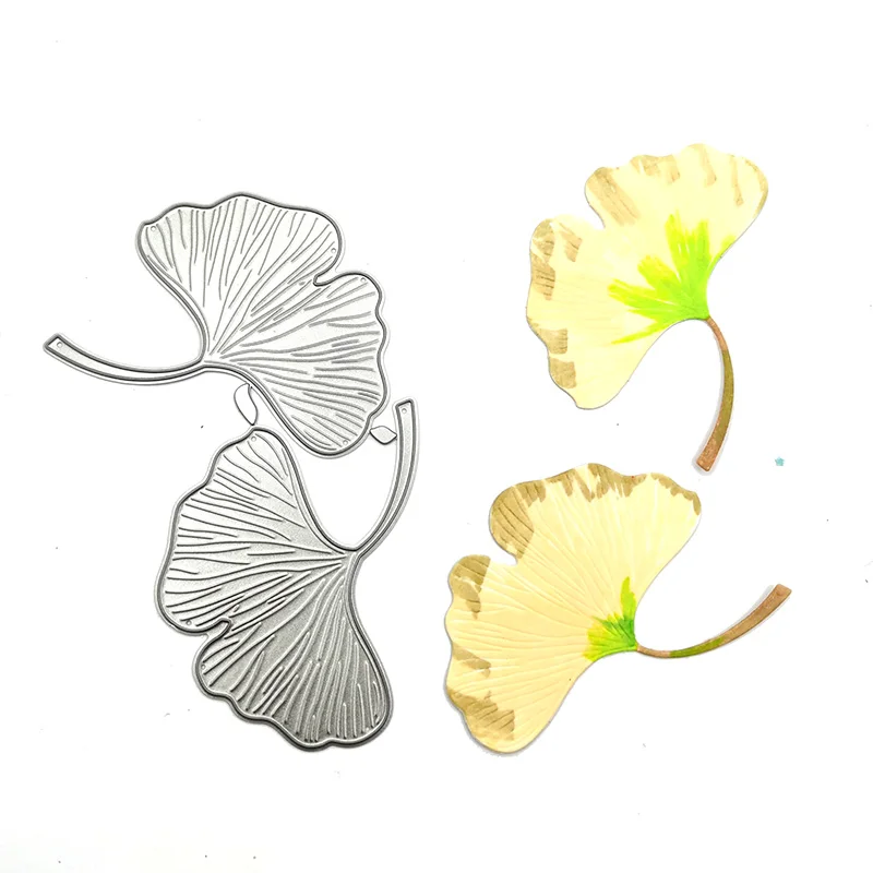 Julyarts 2 шт./компл. Ginkgo Biloba металлические Вырубные штампы Скрапбукинг 2020 для