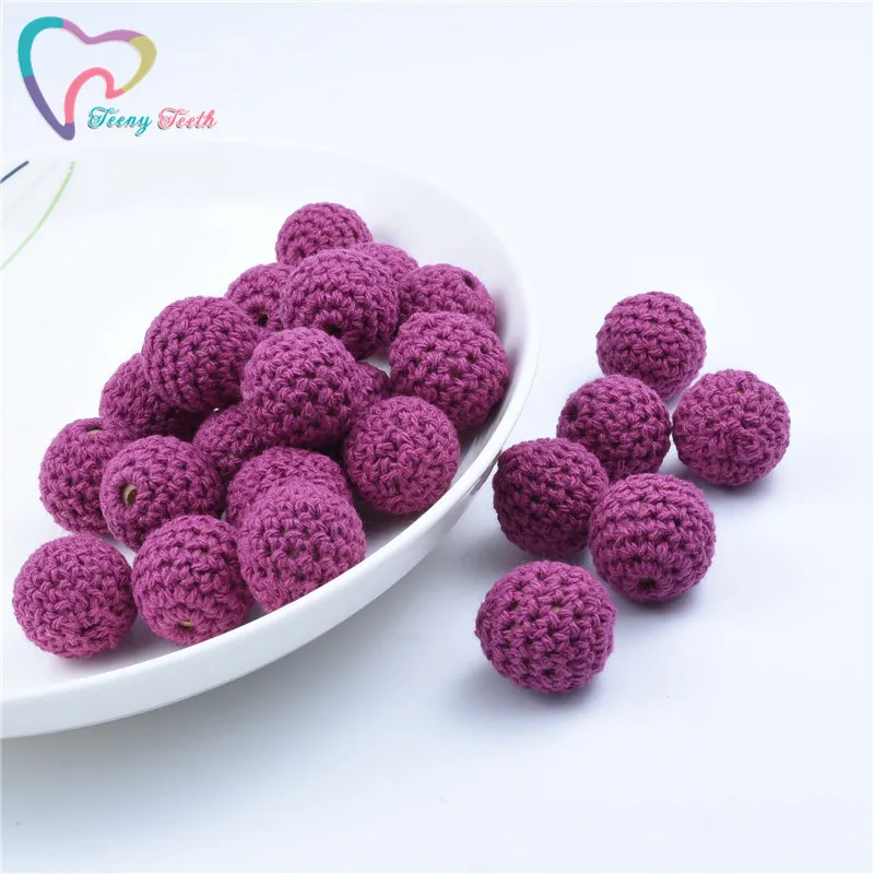 Круглые деревянные бусины для вязания крючком 10 шт. | Украшения и аксессуары