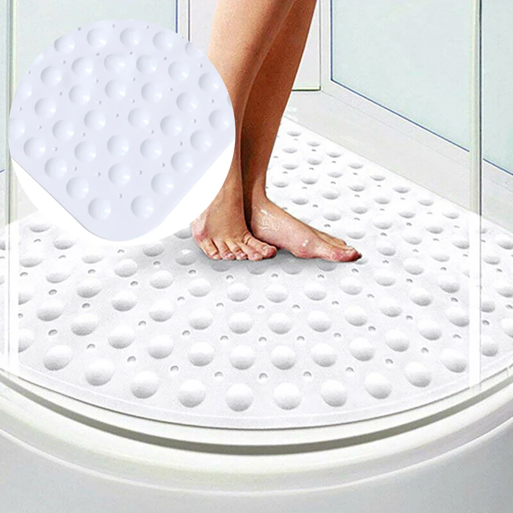 Угловой коврик для душа резиновый противоскользящий квадрантный Коврик ванны