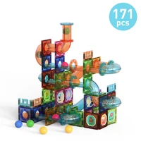 171PCS Magnetic Blocks Magnetic Tiles Pipe Color Window Magnetic Building Block Toy Intelligence Toy for Children