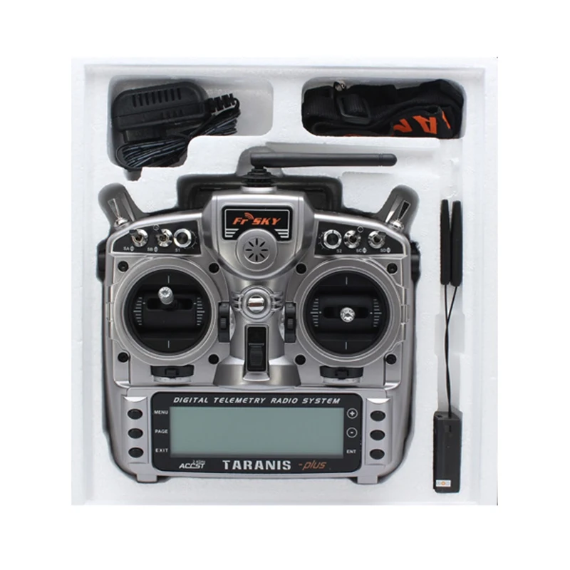 Передатчик FrSky Taranis X9D Plus 2 4G ACCST 16 канальный телеметрический радиоприемник W X8R