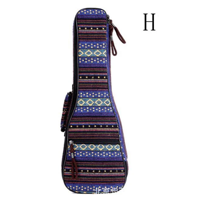 21 23 26 дюймов укулеле Сумка на двух ремнях ремни чехол Мода напечатанная ткань