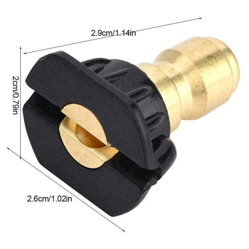 

High Pressure/Power Washer Spray Nozzle Kit 5 Pack Quick Connect 1/4"