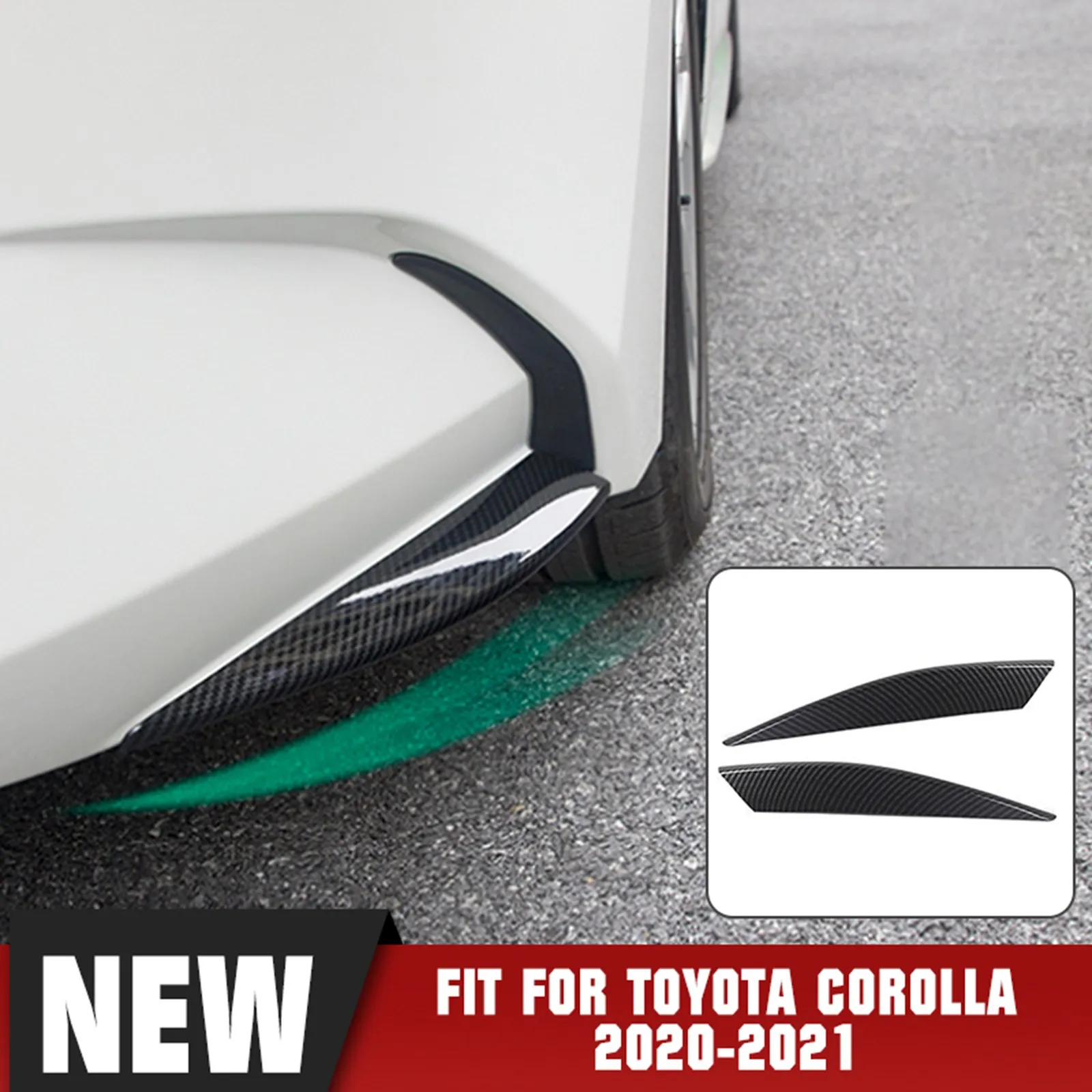 

2 шт., передний бампер из АБС-пластика для Toyota Corolla 2020-2021