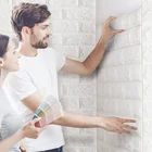 3d наклейки на стену для спальни, теплый декор, фоновая стена, пенопластовые кирпичные наклейки, водонепроницаемые влагостойкие обои, самоклеящиеся