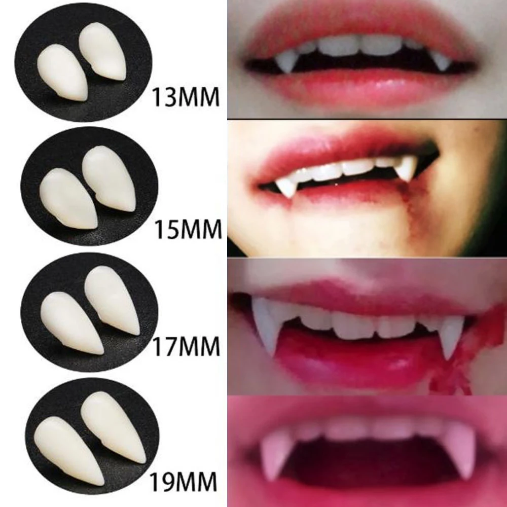 4 размера на выбор товары для вечерние НКИ Хэллоуин Искусственные Зубы вампира