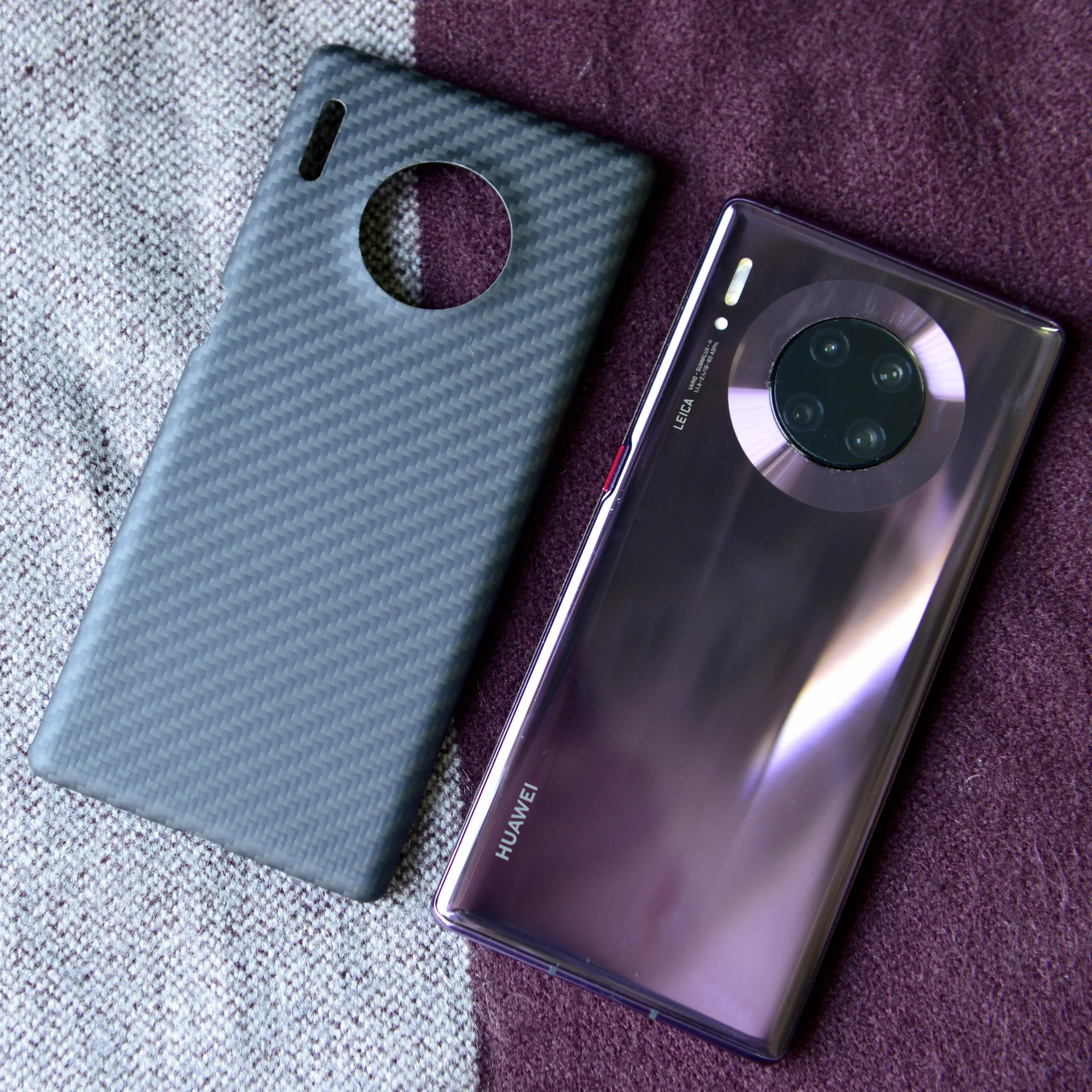 

Чехол из углеродного волокна для Huawei Mate 30 Pro 100%