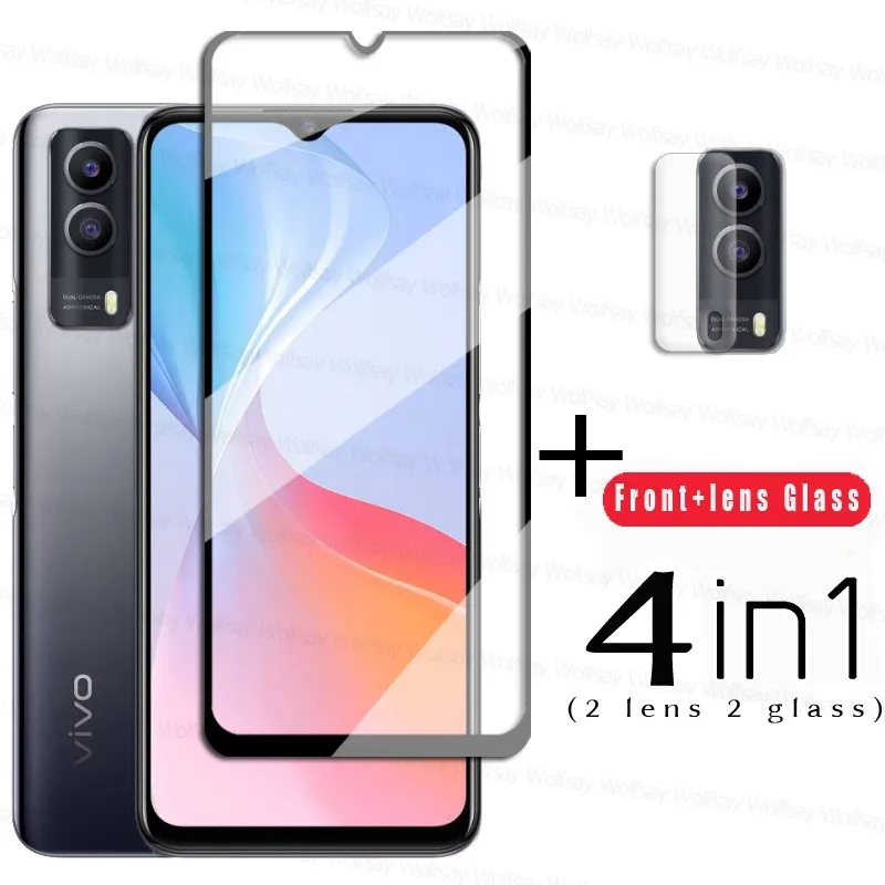 Tempered Glass For Vivo T1x Glass For Vivo T1 T1x Screen Protector Full Cover Protective Glass For Vivo T1x T1 Lens Film-0