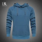 2021 Новая мужская брендовая однотонная толстовка модная мужская флисовая Толстовка Осень Зима хип-хоп толстовка мужская с длинным рукавом Повседневная теплая толстовка