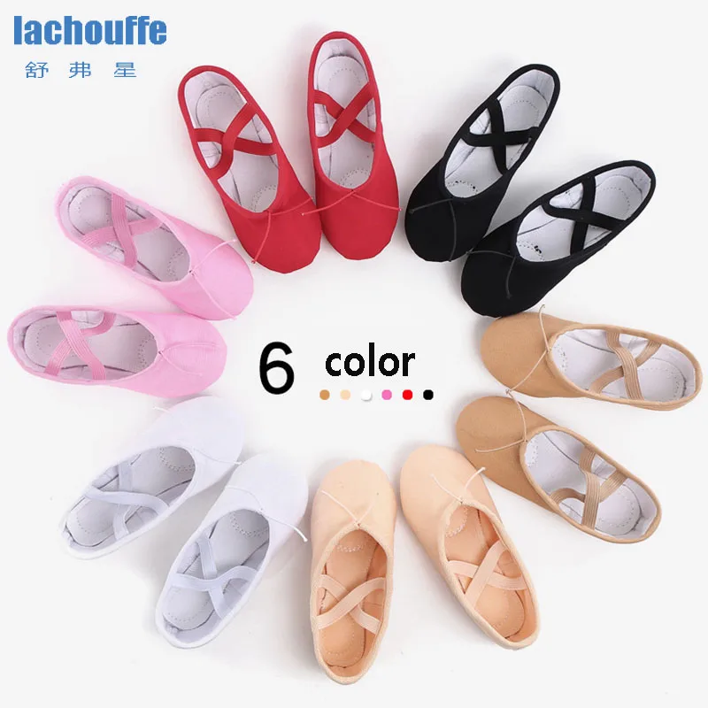 

Belly Dance Shoes Red Girls Soft Bottom WomanTrainning Shoes Women Dancing Shoes Canvas Kids Ballet Shoes Big Size EU23-44