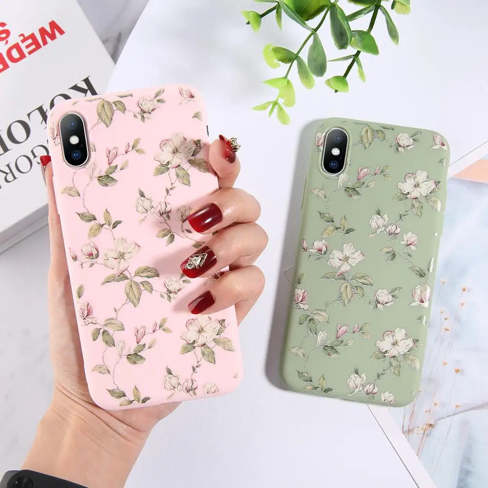 Moskado Daisy Flower Phone Case For iPhone 11Pro Max X XR XS MAX Floral Soft TPU Silicone 6S 7 8 Plus Back Cover | Мобильные