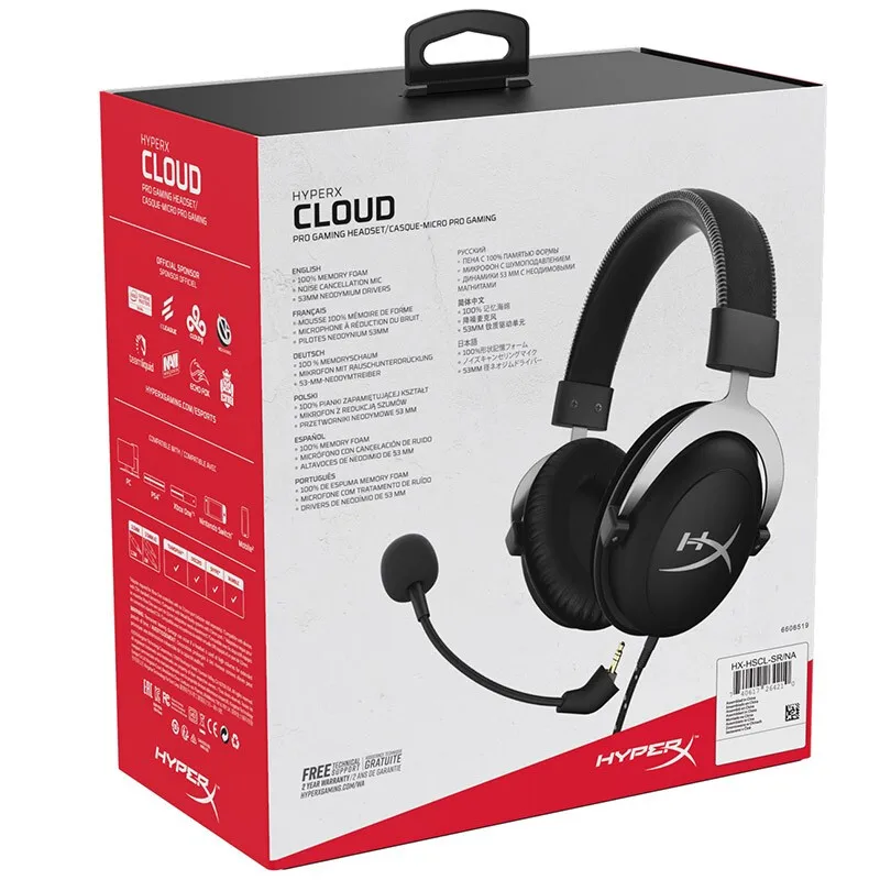 Kingston Игровая гарнитура подходит телефона серии Cloud hyperx наушники проводные|gaming