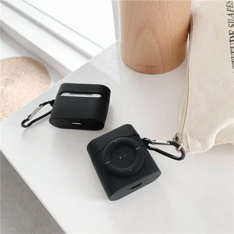 3D мультяшный музыкальный плеер mp3 силиконовый чехол для наушников airpods 1 2