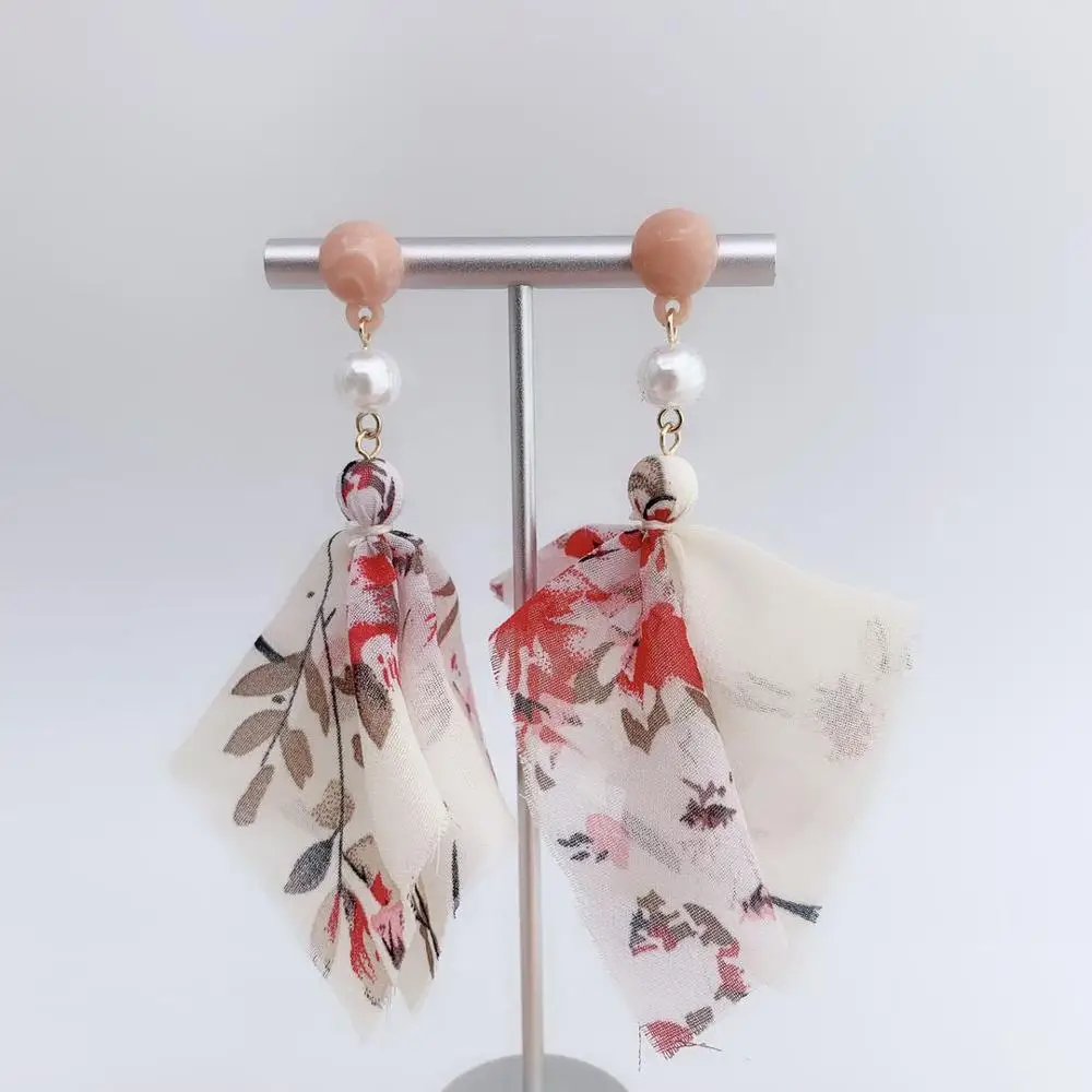 Новые серьги из железной пряжи с искусственным жемчугом Модные Ювелирные