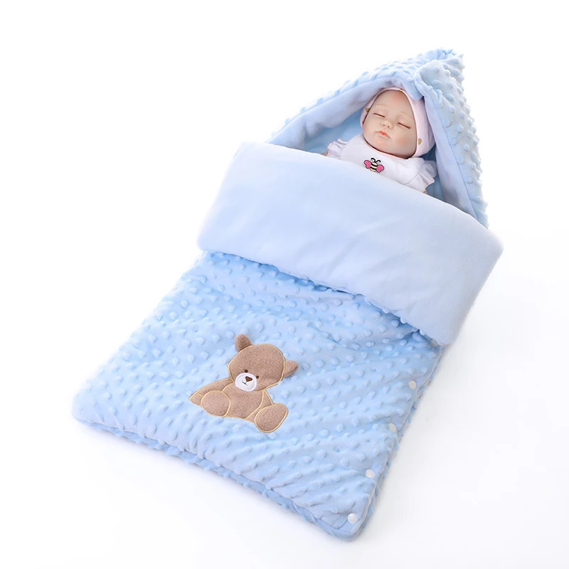Теплый плотный детский спальный мешок для коляски спальный мешок для новорожденных утолщенное осенне-зимнее детское одеяло