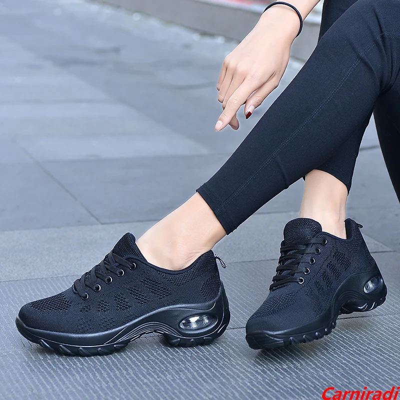 

Fashion Thick Bottom Cushioning Casual Shoes Women Comfortable Basket Jogging Sneakers Ladies Non-slip Gym Wedges Walking Shoes