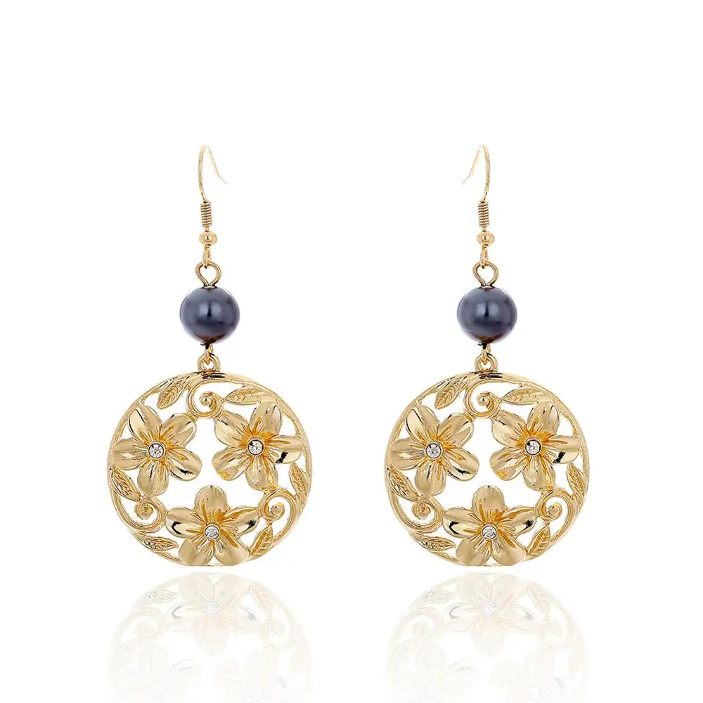 

SophiaXuan Hawaiian Plumeria Drop Earrings Big Pendant Dangling Earring Best Friends Gift Jewelry New for Women Exquisite Flower