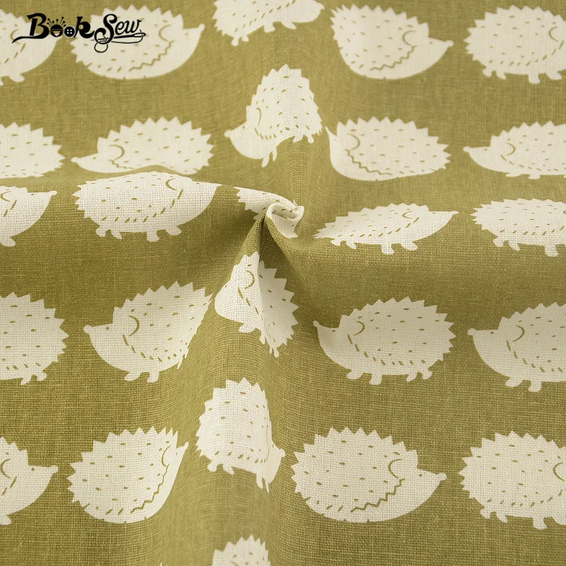 Милый Ежик Стиль Хлопок Льняная Ткань Домашний текстиль booksew шитье Tissu скатерть подушка сумка занавеска подушка Zakka
