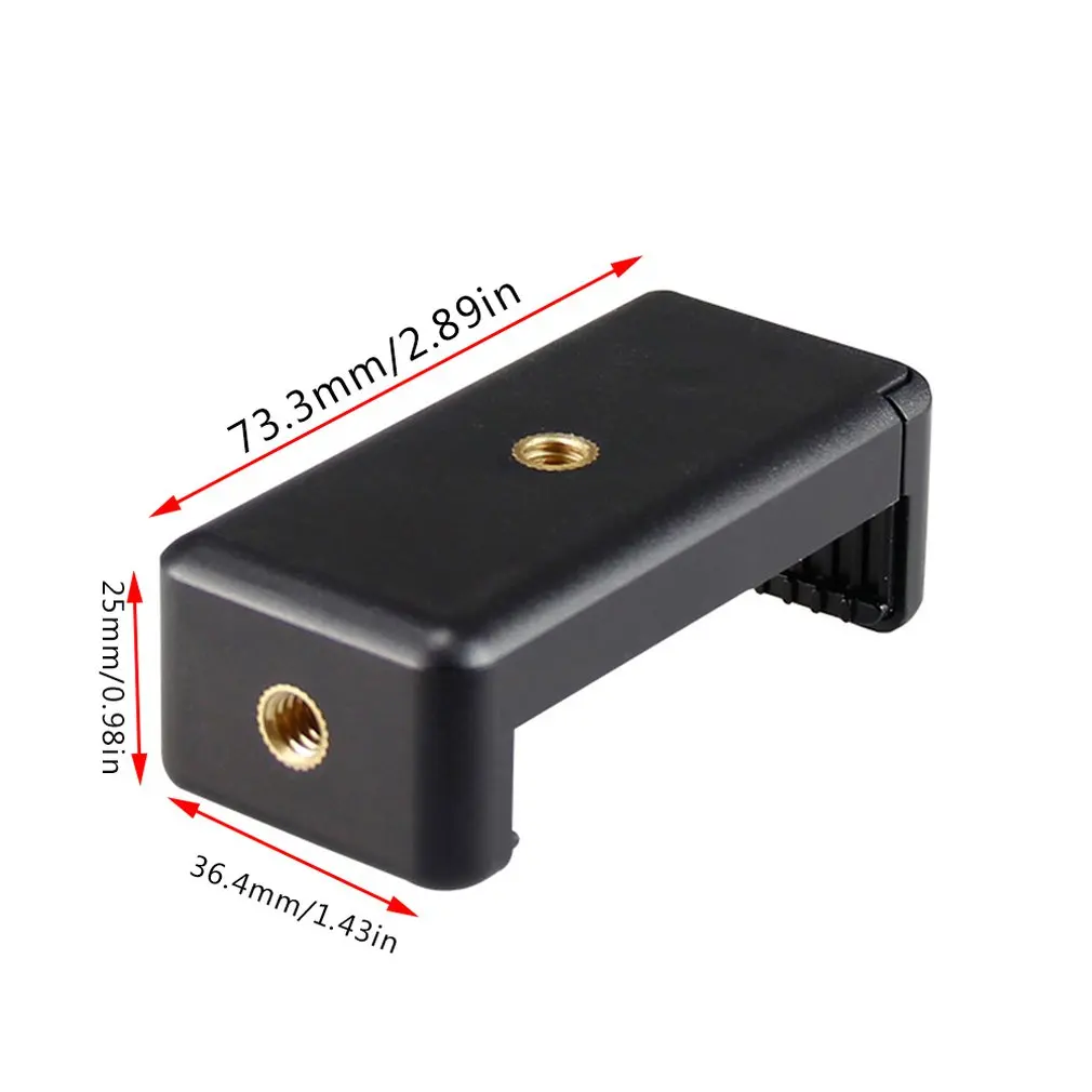 

3/4-Inch Universal Nut Double Hole Mobile Phone E Clip Used With The Self-Timer And Tripod Compatibility