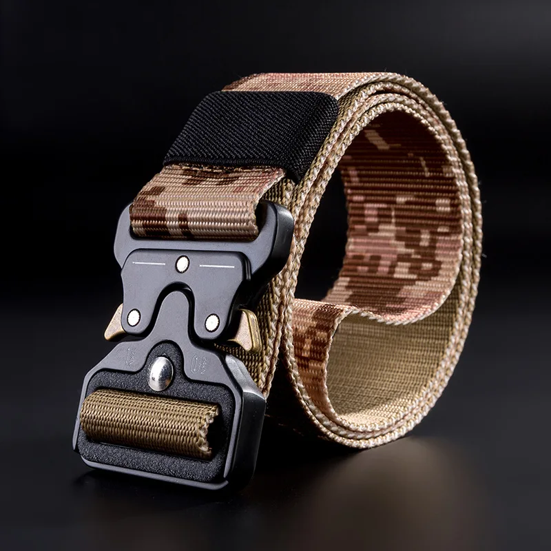 Тактические ремни нейлон военный поясной ремень с металлической пряжкой