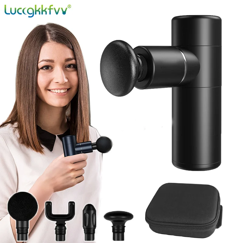 Массажный пистолет карманный мини-массажер для глубоких мышц вибрация