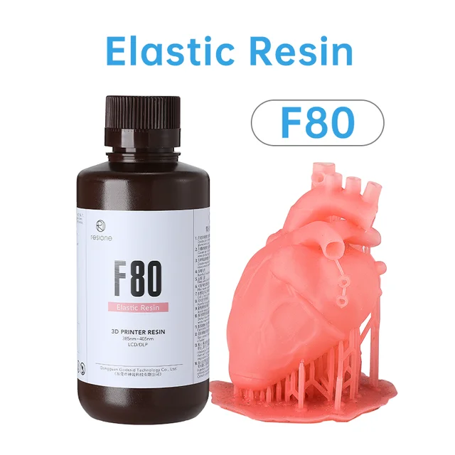 Resione 500g 3D UV Printer Resin Tear Resistant Flexible Elastic For Elegoo Anycubic Resin 3D Printer SLA DLP LCD 3