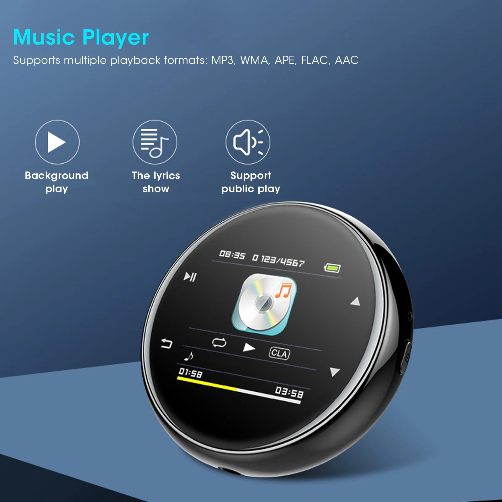 

M20 Portable Sports Bluetooth MP3 Player Touch Screen Music FM EBook Player Recorder