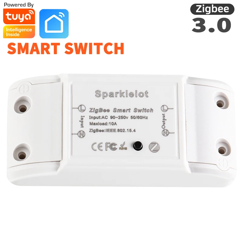 ZigBee3.0 10A 2200W Переключатель Wi-Fi Управление В режиме реального времени Мощность с