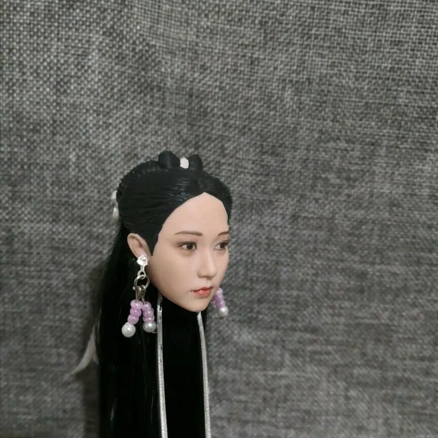 

In stock 1/6 Scale Ancient Female Fairy Girl Head Sculpt Fit 12'' PH TBL Figure Body Toy