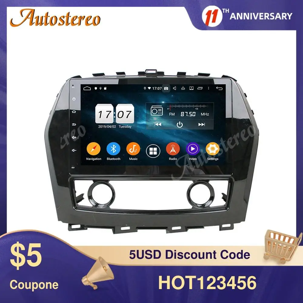 

Wireless Carplay For Nissan Maxima 2015 2016+ Android 10.0 Car Radio GPS Navigation Audio Auto Radio Car Accessories Head Unit