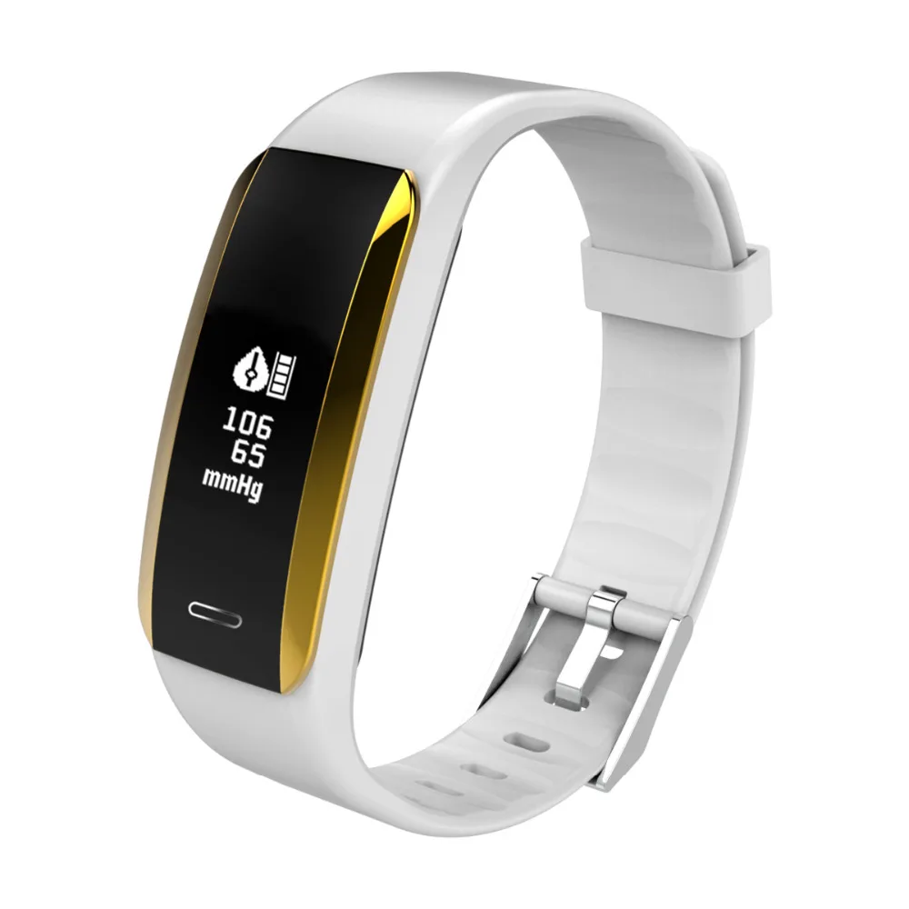 ABAY V07 smart bracelet watch with heart rate monitor blood pressure oxygen fitness tracker iOS Android | Электроника