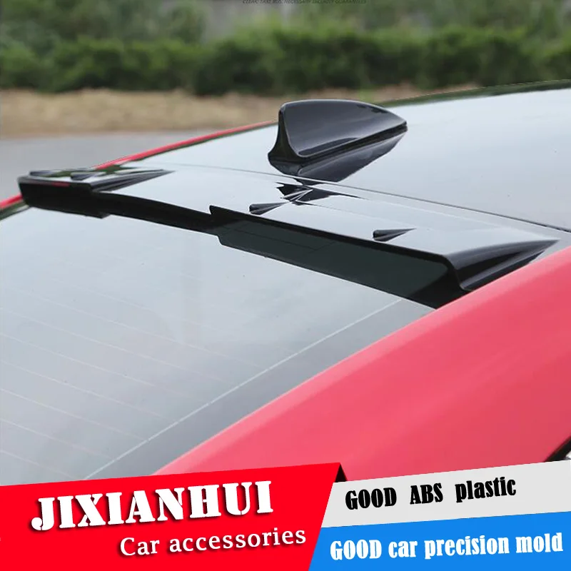 For Mazda 3 Axela Roof Spoiler 2014-2016 Mazda3 Axela YWck Roof Spoiler ABS plastic Material Car Rear Wing Color Rear Spoiler