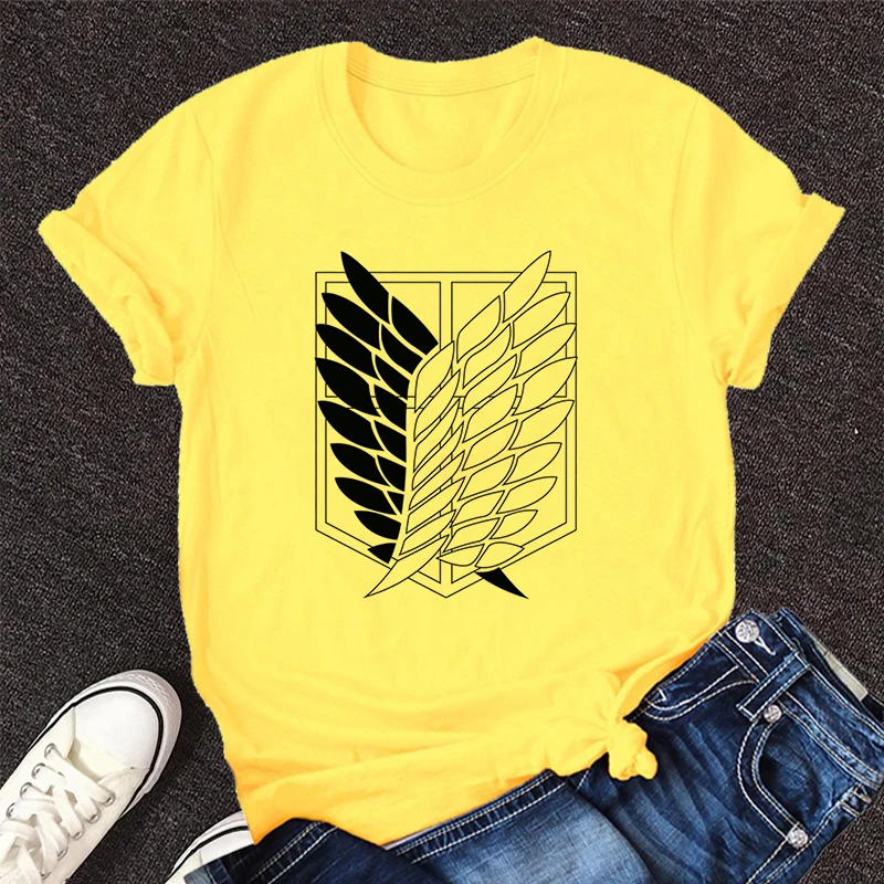 

Japanese Anime Attack On Titan Women T-shirt LeviAckerman Eye Punk Tops new Summer Harajuku Loose Gothic Short Sleeve Tshirt