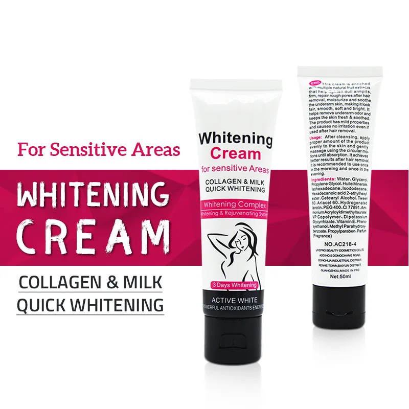 

50g Skin Armpit Whitening Cream Skin Lightening Bleaching Cream For Underarm Dark Skin Whitening Intimate Body Lotion