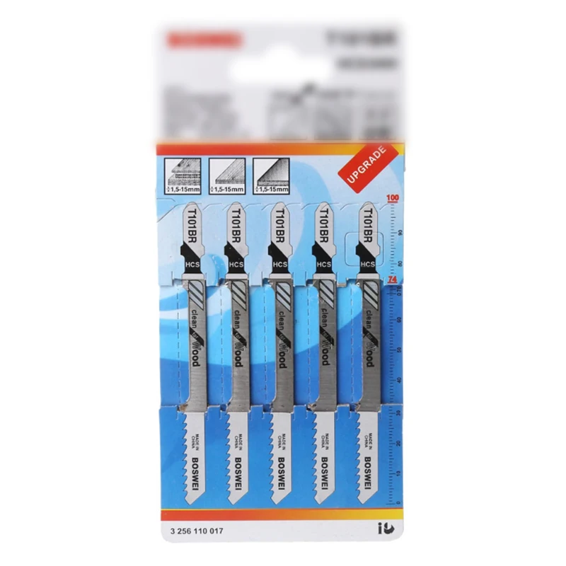 

5pcs 4\\\" Jig Saw Blade Cutter Plywood Plastic Chipboard Wood Cutting Woodworking Tool Accessory For Bosch DewaltMakita Festool
