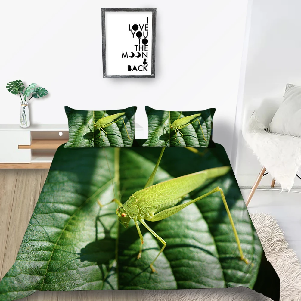 Набор постельного белья молящийся мантис большой размер свежий удобный