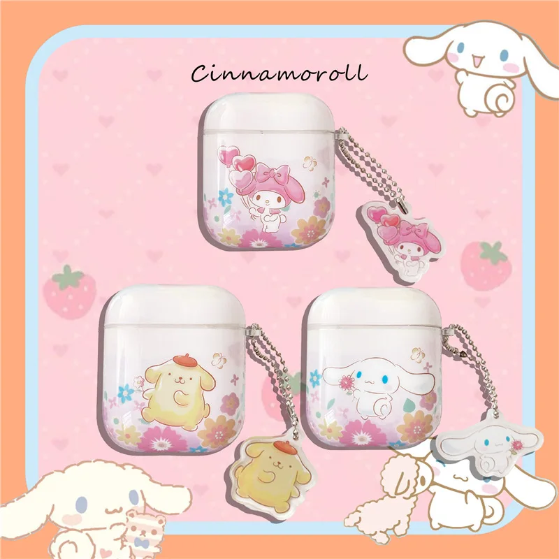 

Case for Airpods 1 2 pro Cute Cartoon Accessories Bluetooth Earphone Protective Cover Soft TPU Cinnamoroll Pudding Dog