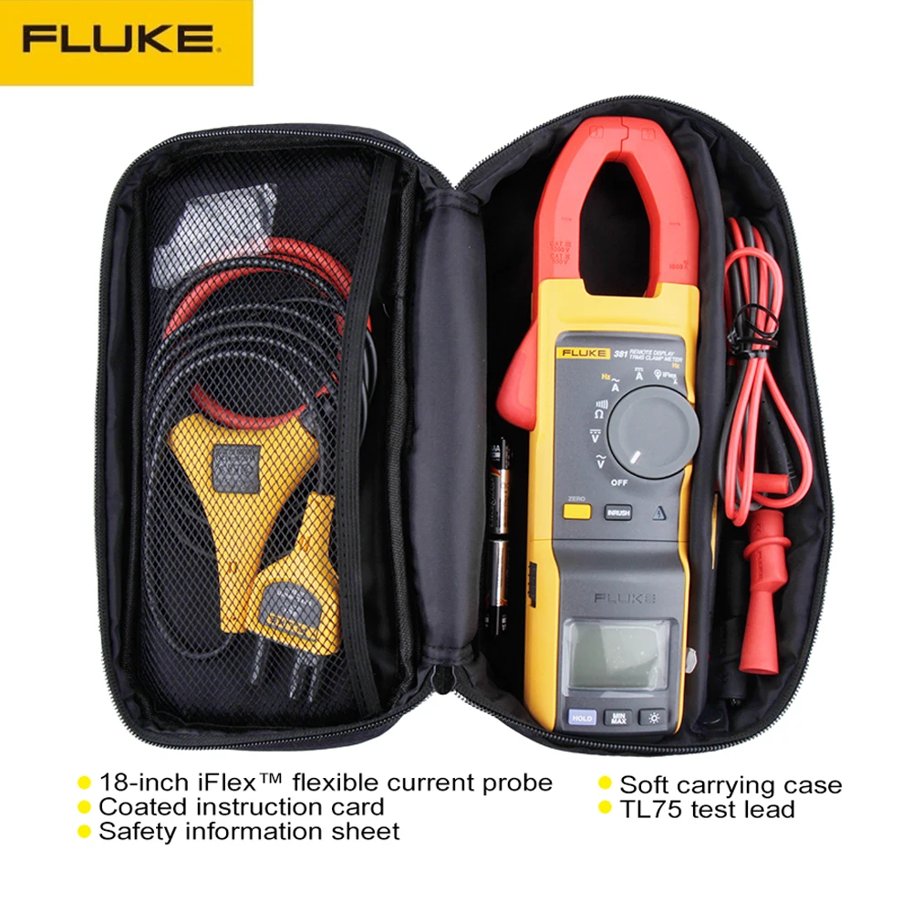 Измеритель-зажим Fluke 381 с дистанционным дисплеем истинное среднеквадратичное