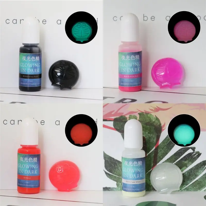 

20 Colors Glowing in Dark Epoxy Resin Pigment Kit Luminous Colorant Liquid Resin Dye Jewelry Making