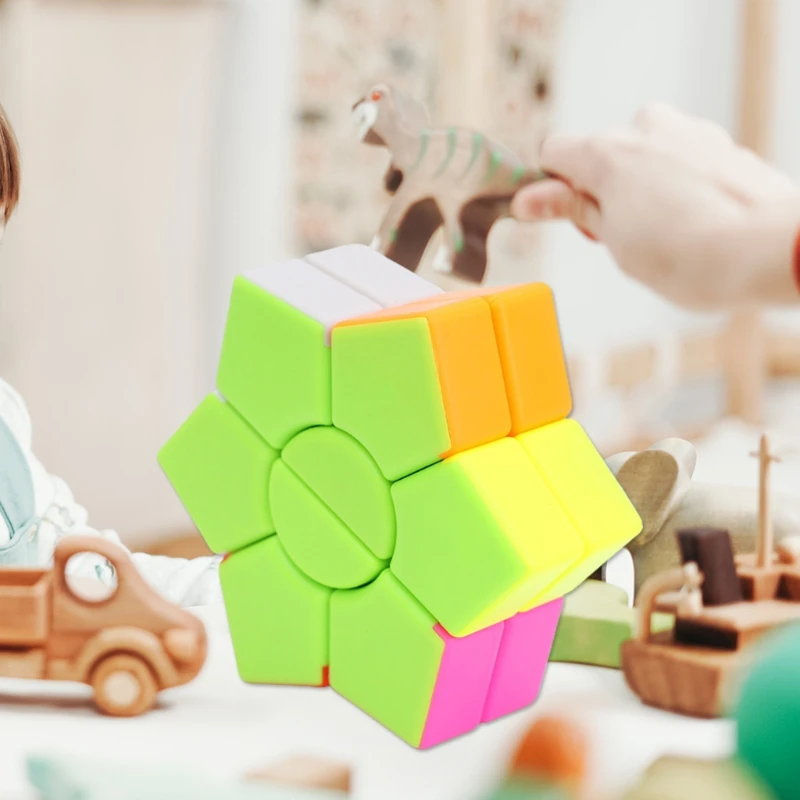 

Пластиковый 2-слойный шестигранный магический куб, скоростной антистрессовый куб-головоломка, игрушки, развивающие игрушки для детей и взр...