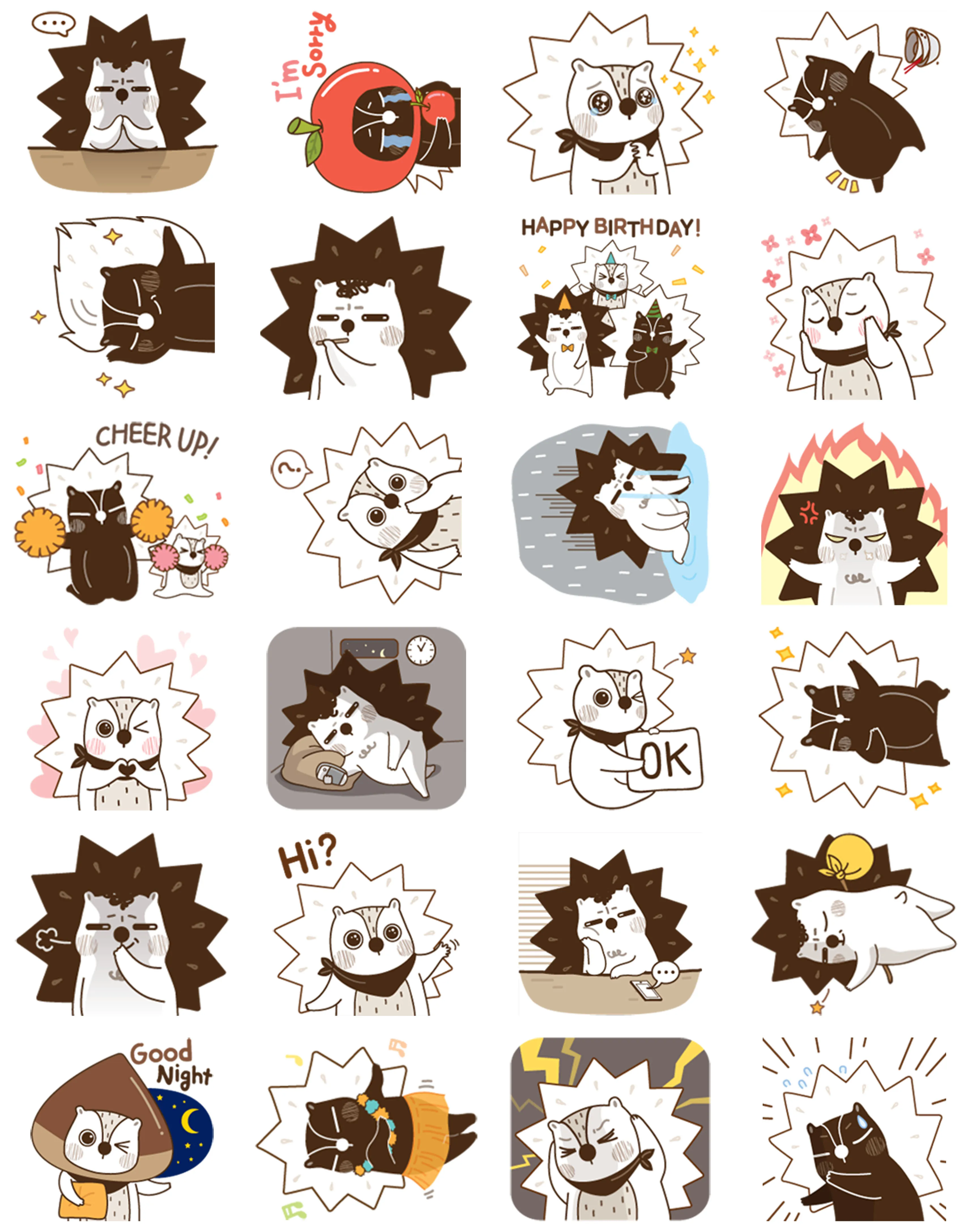 40 cute cat cartoon tips transfer paper stickers decoration DIY album diary scrapbook label stationery | Игрушки и хобби