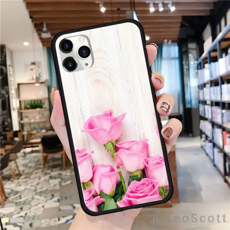 

Peony tulip wild flower Phone Case For iphone 8 11 12 Redmi note 8 9 s huawei p 30 pro lite plus cover shell funda