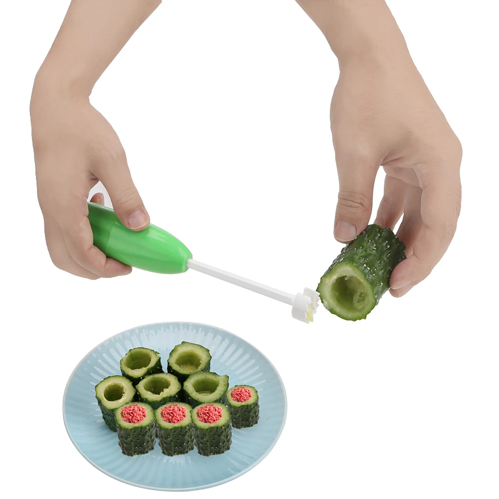 

4 Pcs/set Fruit Cores Seeds Remover Different Size Vegetable Spiral Cutter Seed Corer Gadgets Tools for Tomato Eggplant Orange