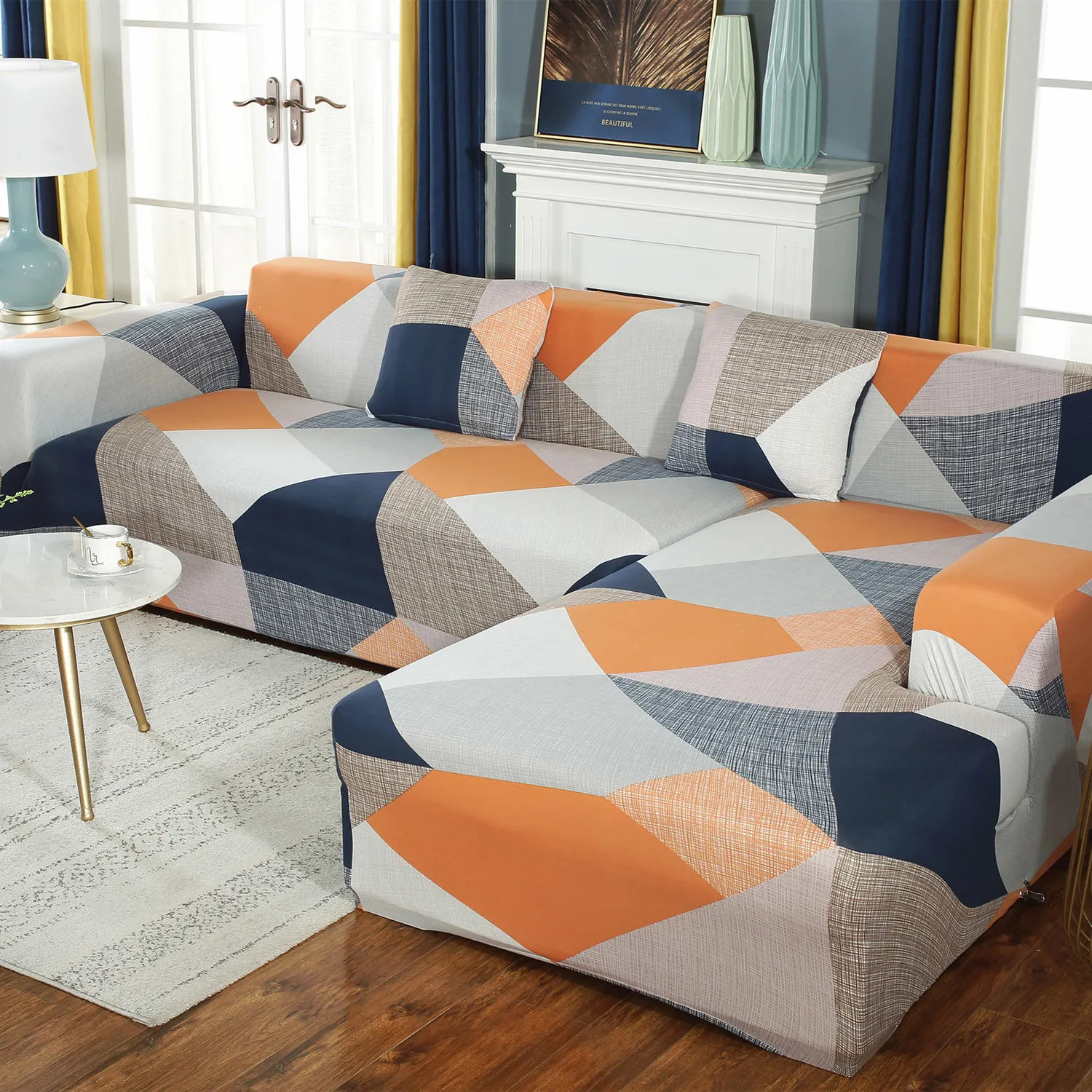 

Art Fashion Lazy Sofa Cover Plant All Inclusive Non-slip Sofa Slipcover Simplicity Living Room Stoelhoezen Home Products DI50SFT