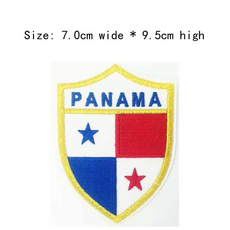 10 шт. нашивка с вышивкой в виде Панамы бесплатная доставка для левой стороны